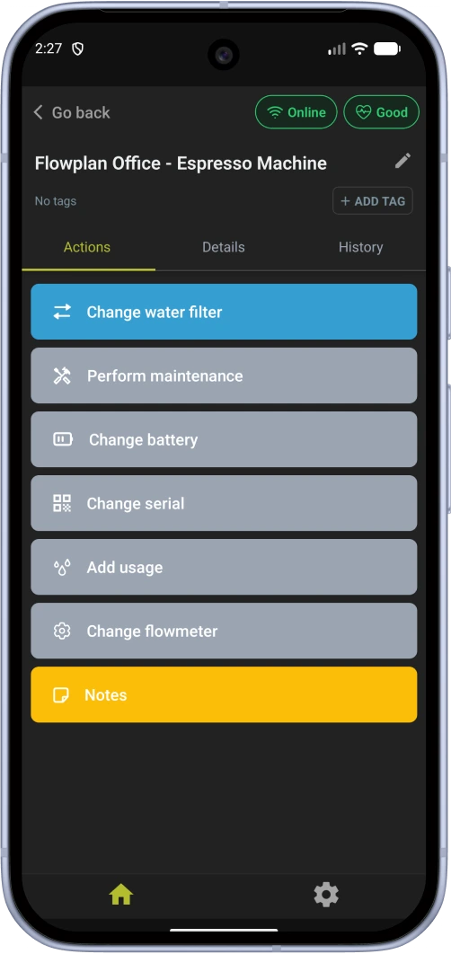 Field Office installation actions in dark mode